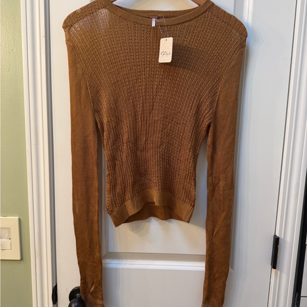 Free People Tiger Eye H20 Crew Size Small